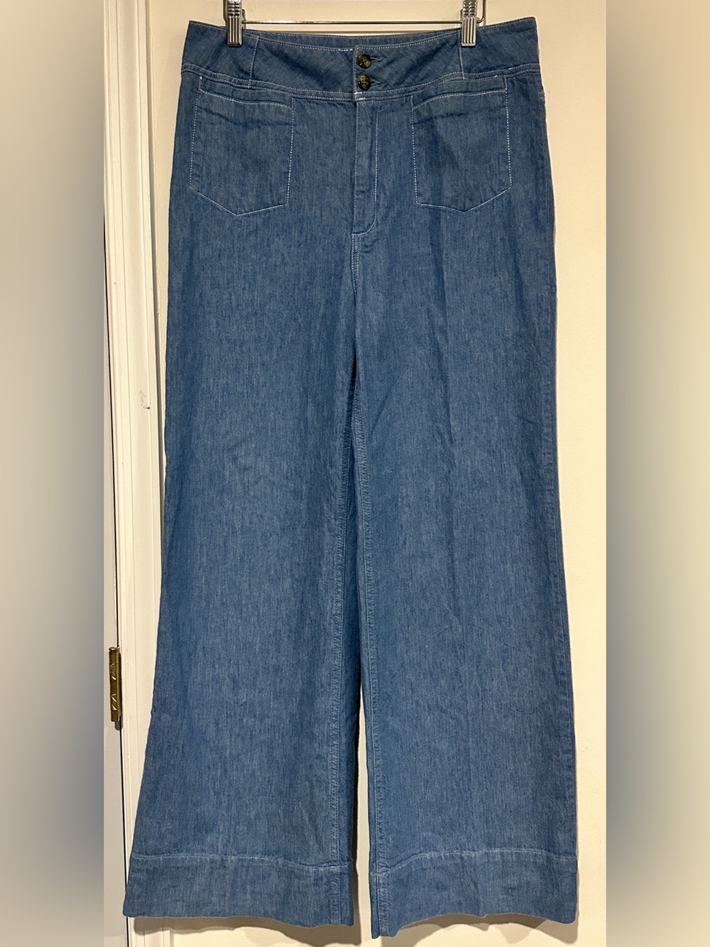 Anthropologie Pilcro Wide Leg Linen Trousers - Picture 4 of 12